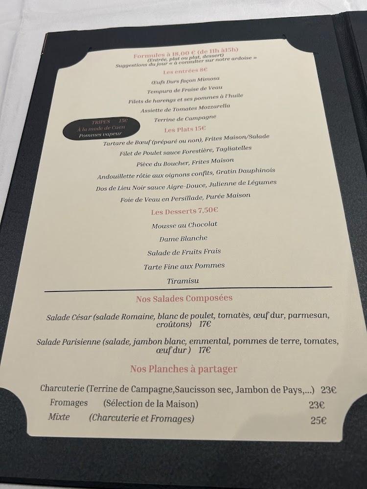 Au Veau qui Tète - Menu Image 1